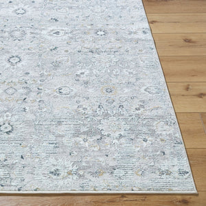 Livabliss Lorenz Medallion Area Rug Turkish Woven Polypropylene for Living and Dining Rooms Light Sage, Ivo 6'7" x 9' LTZ2303-679