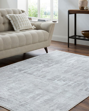 Livabliss Lorenz Geometric Mid-century Modern Area Rug Polypropylene Blend Turkish Woven Living Room Light Sage, Ivo 7'10" x 10' LTZ2304-71010