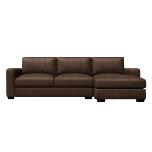 Bernhardt Bernhart Premium Top-Grain Leather Sectional — Modern Sculpted Silhouette, Plush Cushions, Customizable Finish - Made to Order K1735