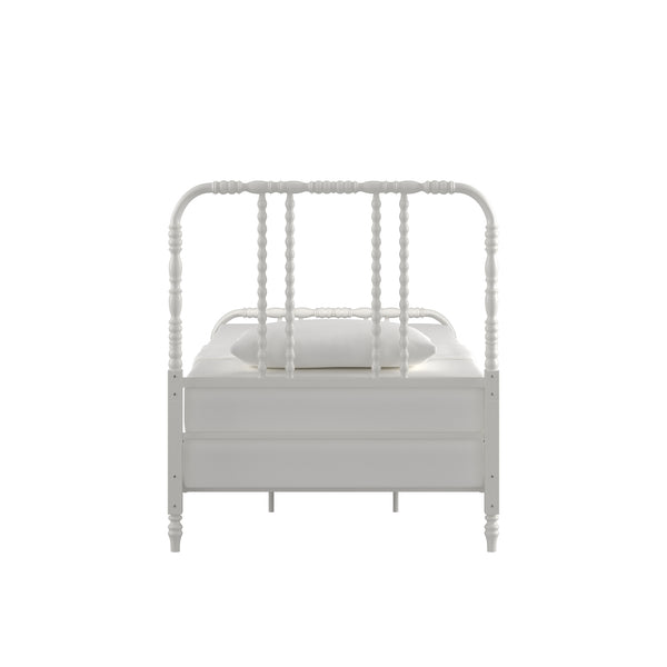 Homelegance By Top-Line Ambrose Metal Spool Bed White Metal