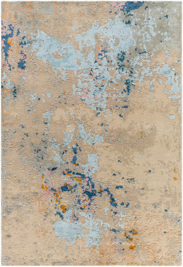 Lukla LUA-2301 9' x 12' Handmade Rug LUA2301-912  Khaki, Silver, Prairie Dust, Sage Surya