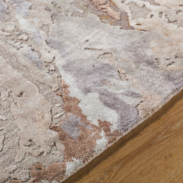 Surya Lukla Handmade 10' X 14' Wool & Viscose Rug - Plush, Elegant Design For Cozy Living Spaces Taupe Wool,Viscose Lua2302-23