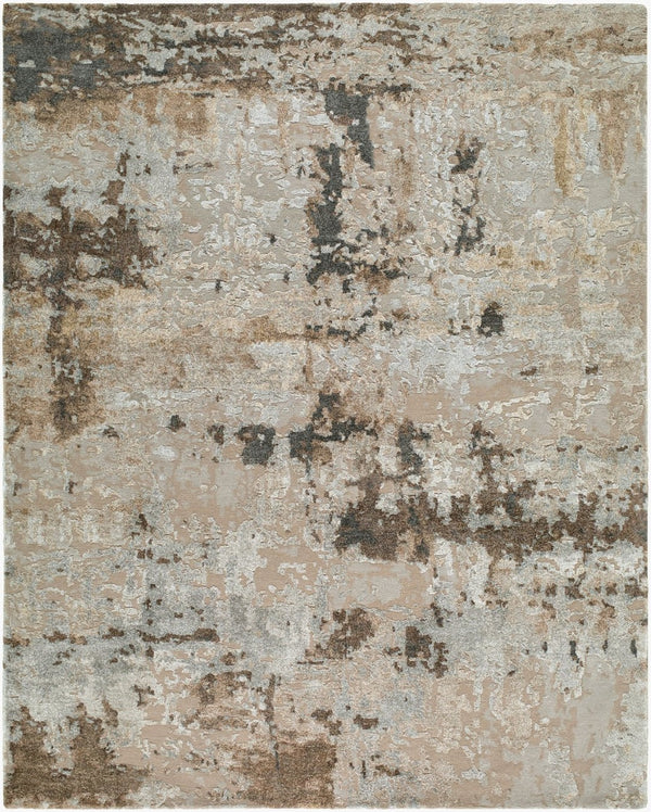 Surya Lukla Art Deco Hand Tufted Wool Viscose Area Rug for Living Room or Dining Space 8' x 10' Rectangle LUA2307-810