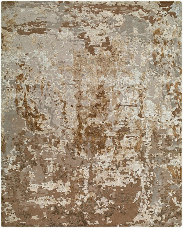 Surya Lukla Art Deco Hand Tufted Wool Viscose Area Rug for Living Room or Bedroom 5' x 7'6" Rectangle LUA2308-576