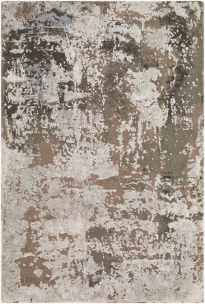 Surya Lukla Hand Tufted Wool Viscose Area Rug Low Pile Minimalist Accent for Living Rooms 8' x 10' Rectangle LUA2313-810