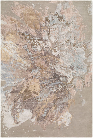 Surya Lukla Hand Tufted Wool Viscose Area Rug Low Pile Minimalist Living Room Accent 5' x 7'6" Rectangle LUA2316-576