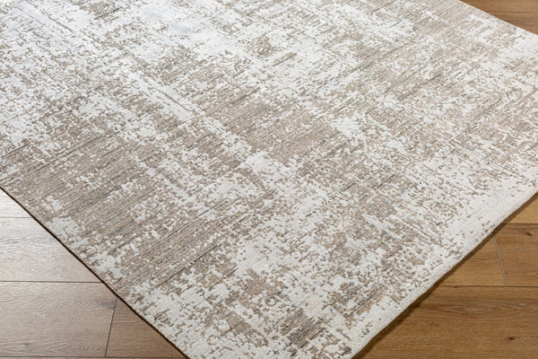 Surya Lucknow Luc-2300 Handmade 2' X 3' Rug - Durable, Chemical-free, Modern Decor With Low Pile Style Medium Gray Viscose,Wool Luc2303-23