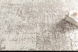 Lucknow LUC-2303 8' x 10' Handmade Rug LUC2303-810  Medium Gray, Oatmeal, Taupe, Charcoal Surya