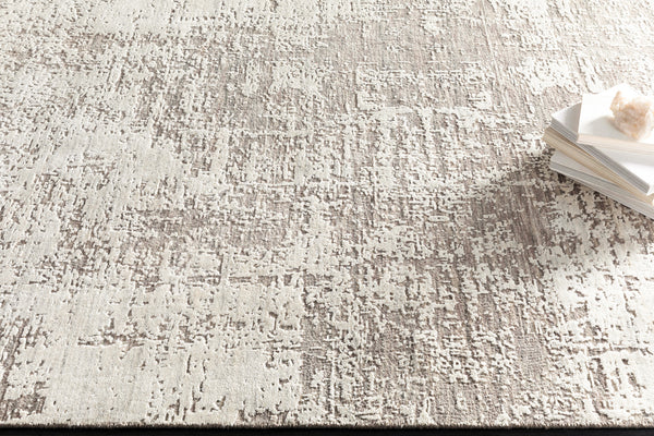 Lucknow LUC-2303 8' x 10' Handmade Rug LUC2303-810  Medium Gray, Oatmeal, Taupe, Charcoal Surya