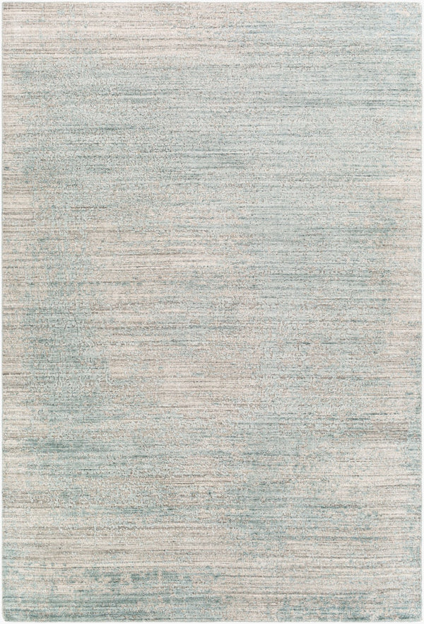 Surya Lucknow Luc-2300 Handmade 2' X 3' Rug - Durable, Chemical-free, Modern Decor With Low Pile Style Medium Gray Viscose,Wool Luc2304-23