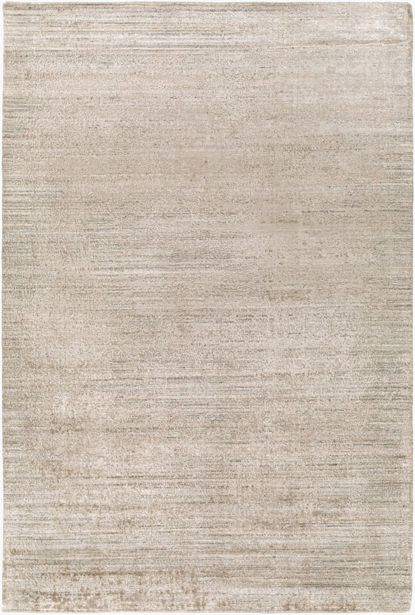 Surya Lucknow Luc-2300 Handmade 2' X 3' Rug - Durable, Chemical-free, Modern Decor With Low Pile Style Taupe Viscose,Wool Luc2306-23