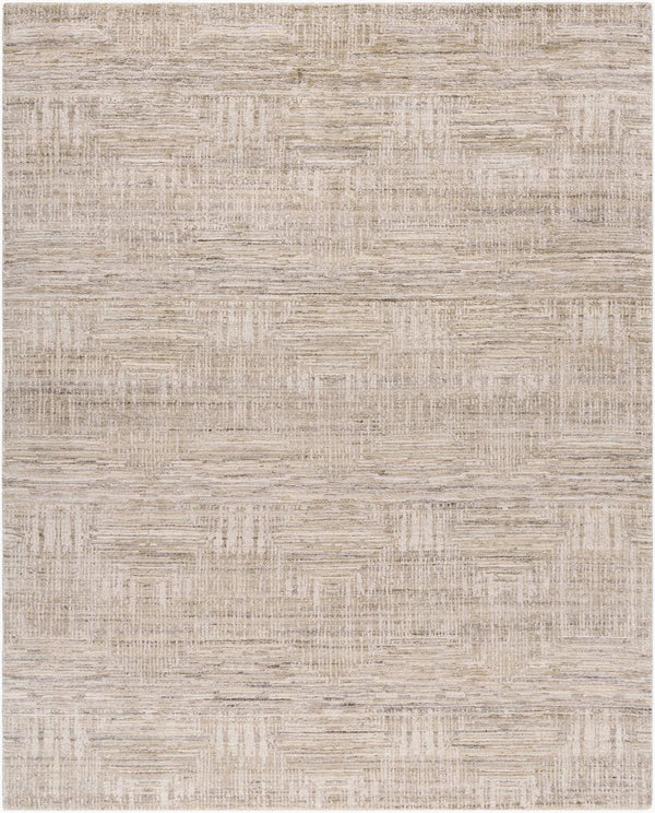 Surya Lucknow Luc-2300 Handmade 2' X 3' Rug - Durable, Chemical-free, Modern Decor With Low Pile Style Beige Viscose,Wool Luc2308-23