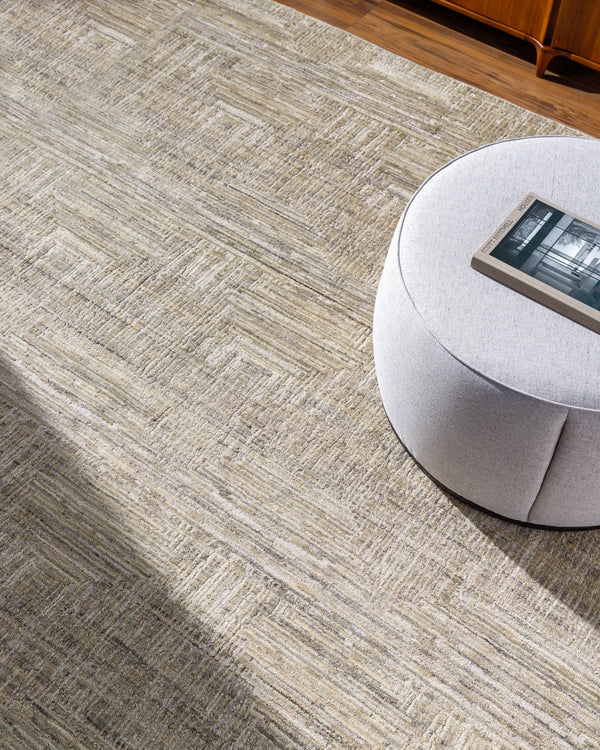 Lucknow LUC-2308 8'10" x 12' Handmade Rug LUC2308-81012  Ash, Sage Surya