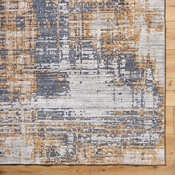 Lucknow LUC-2309 8'10" x 12' Handmade Rug LUC2309-81012  Prairie Dust, Ash, Dark Grey Surya