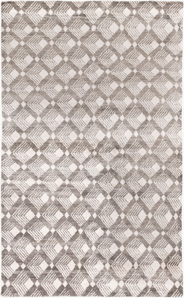 Surya Ludlow Hand-knotted 2' X 3' Viscose Rug - Luxurious Softness, Timeless Elegance For Your Home Decor Charcoal Viscose Lud2003-69