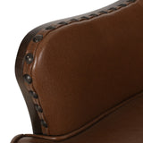 Christopher Knight Home® - Noble House - Mantua Contemporary Upholstered Accent Chair with Nailhead Trim