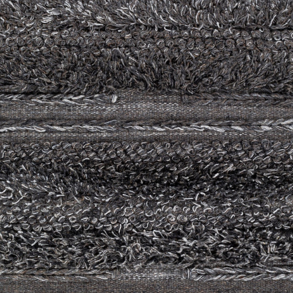 Surya Lugano 2' X 3' Handmade Bohemian Rug - Luxurious Viscose & Wool Blend With Charming Fringe Detail Charcoal Viscose,Wool Lug2301-23