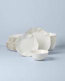 Lenox Blue Bay White 24-Piece Dinnerware Set White, WHITE PORCELAIN 895681