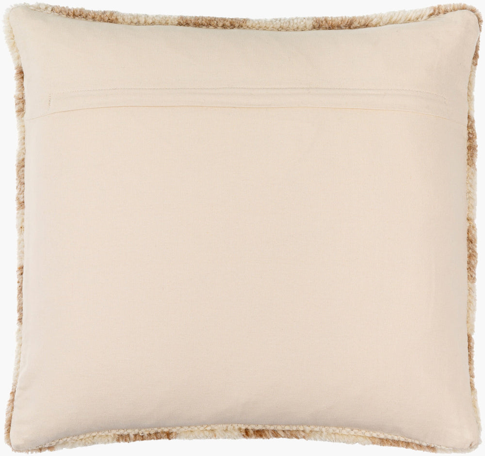 Surya Lukas 18" Accent Pillow – Chic Cotton & Wool Decor For A Cozy, Modern Home Sanctuary, Easy Care! Ivory Wool,Cotton,Cotton Luk001-2020d