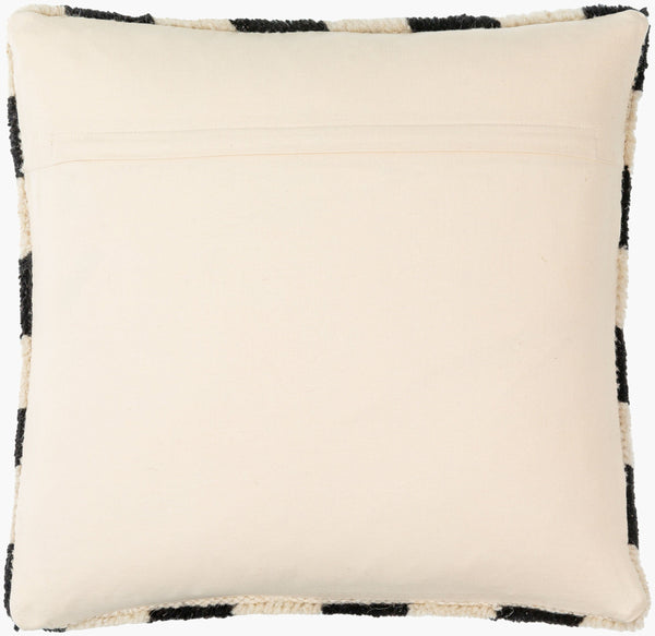 Surya Lukas 18" Accent Pillow – Chic Cotton & Wool Decor For A Cozy, Modern Home Sanctuary, Easy Care! Ivory Wool,Cotton,Cotton Luk002-1818p