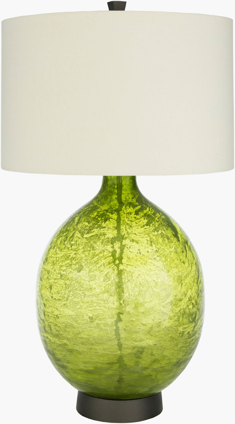 Livabliss Lulu Handcrafted Aluminum Base Table Lamp with Glass Shade for Warm Ambient Glow LUL-002