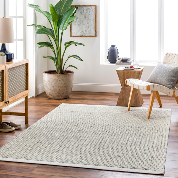 Surya Lumi 2' X 3' Handmade Wool Rug - Cozy Cottage Style, Durable Design For Timeless Home Elegance Cream Wool Lum2300-23