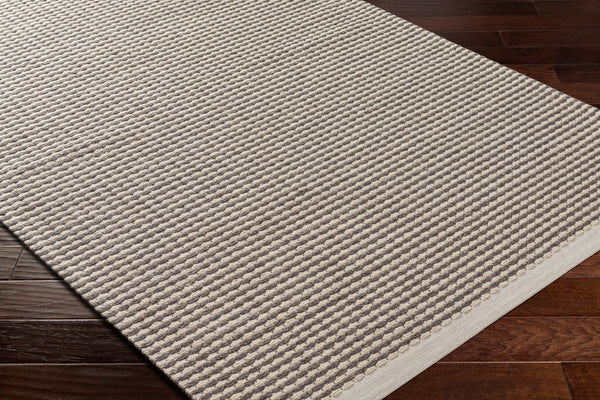 Lumi LUM-2302 8' x 10' Handmade Rug LUM2302-810  Cream, Light Gray, Black Surya