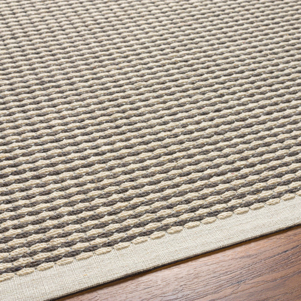 Lumi LUM-2302 8' x 10' Handmade Rug LUM2302-810  Cream, Light Gray, Black Surya