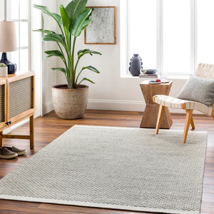 Surya Lumi 2' X 3' Handmade Wool Rug - Cozy Cottage Style, Durable Design For Timeless Home Elegance Cream Wool Lum2304-576