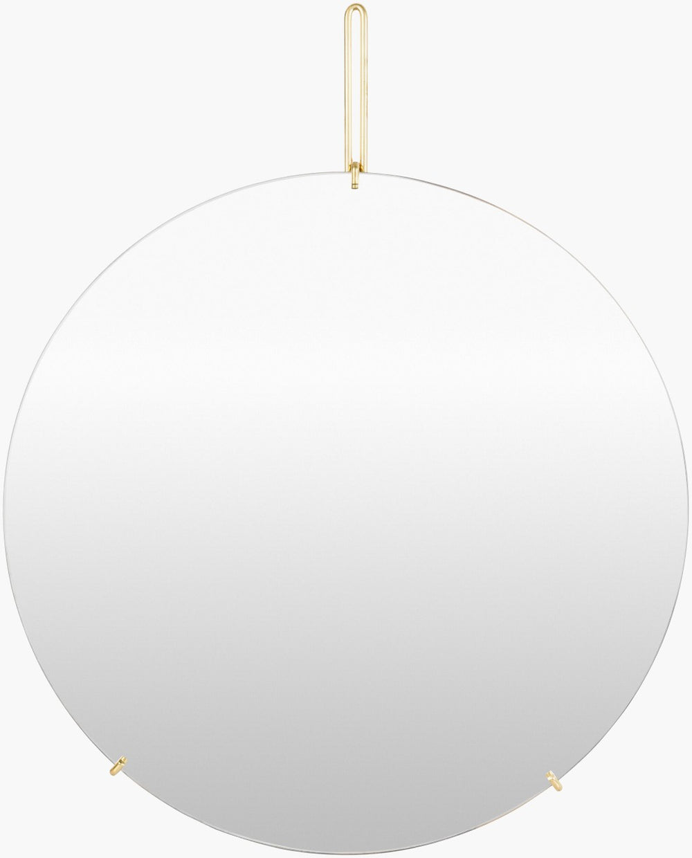 Livabliss Lunar Stainless Steel Vertical Wall Mirror Slim Industrial Modern Entryway Accent Gold 31"H x 24"W x 0.25"D LUN001-2431