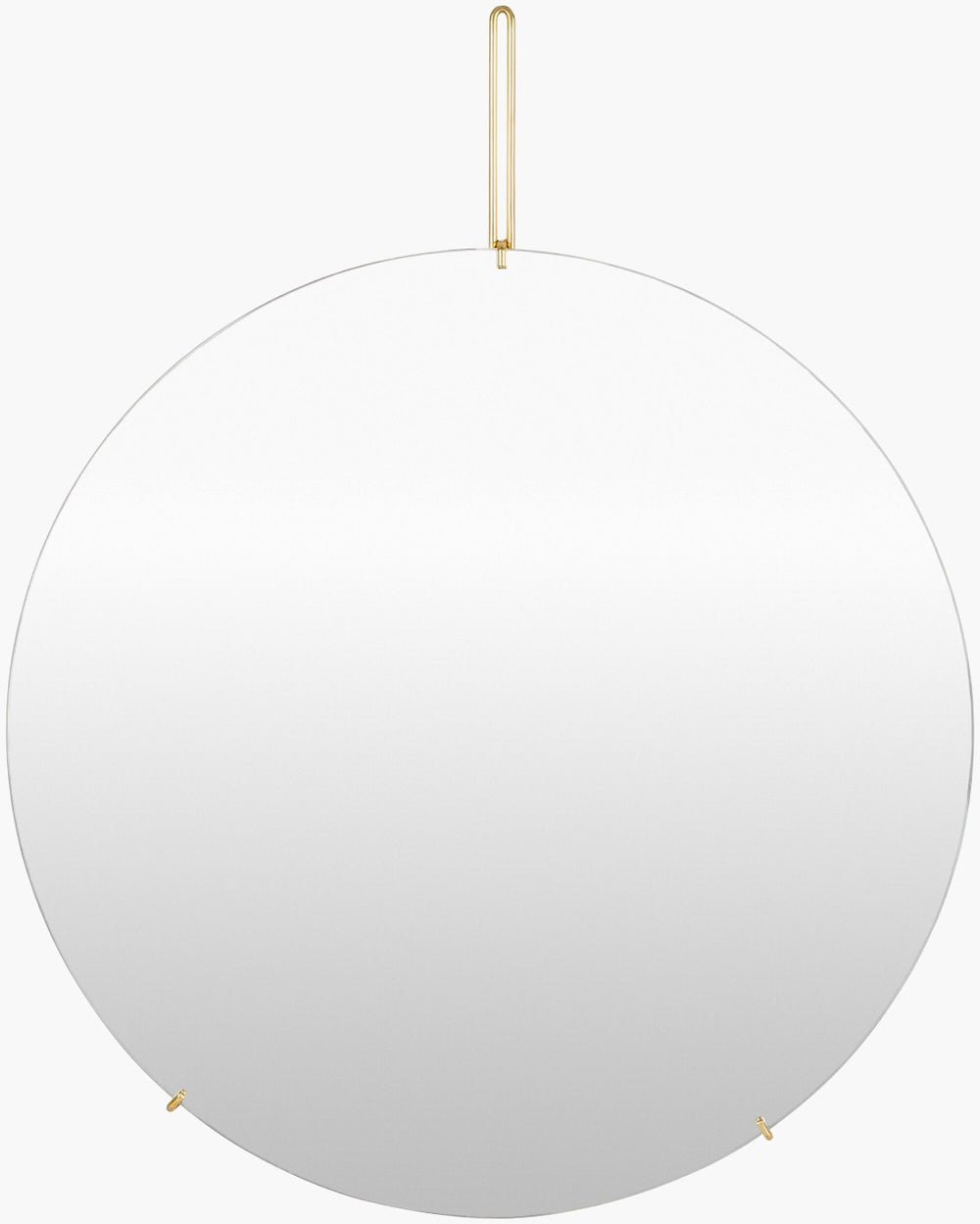 Livabliss Lunar Stainless Steel Vertical Wall Mirror Slim Industrial Modern Entryway Accent Gold 31"H x 24"W x 0.25"D LUN001-2431
