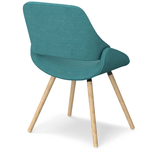 English Elm Malden Mid-Century Bentwood Dining Chair In Turquoise Blue - Stylish Comfort For Any Space! B136P158896