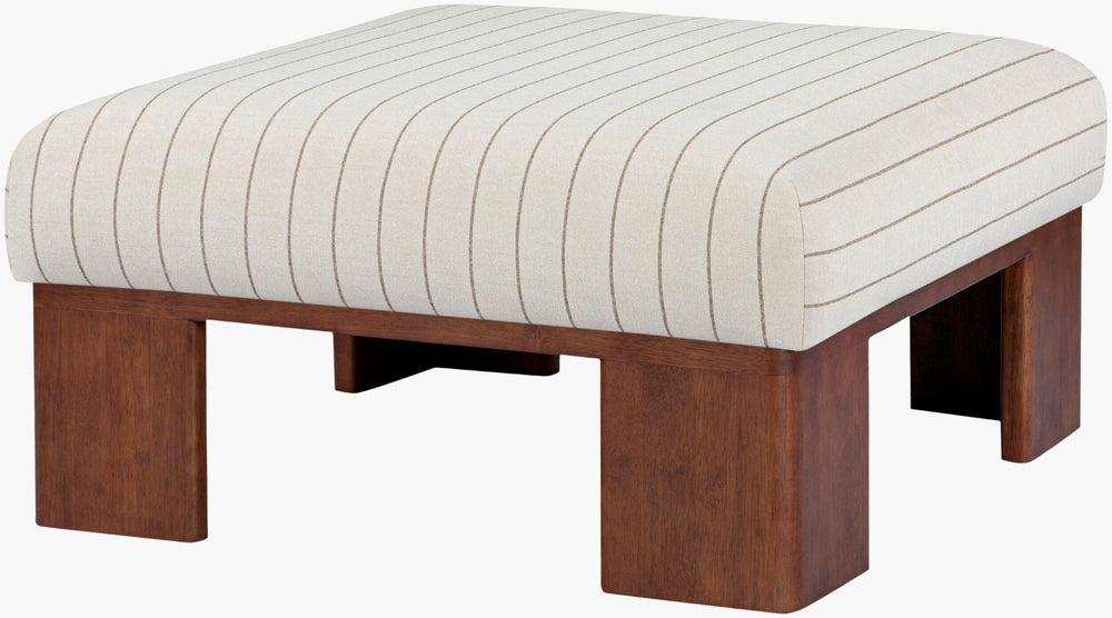 Surya Lunara Square Foam Ottoman Versatile Footrest or Extra Seating for Living Rooms LURA002-183636