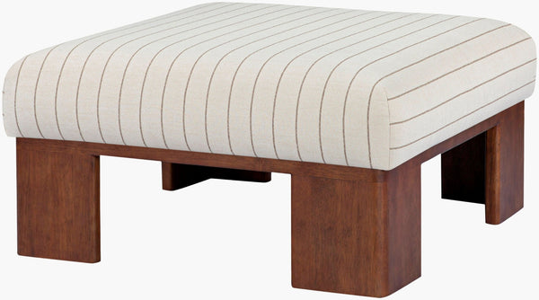 Surya Lunara Square Foam Ottoman Versatile Footrest or Extra Seating for Living Rooms LURA002-183636