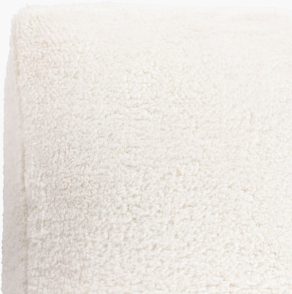 Surya Luis 24" Floor Pillow - Luxurious Comfort & Timeless Style, Machine Washable, Perfect For Any Decor Cream Polyester,Cotton,Polyester,Polyfill Lus001-24246