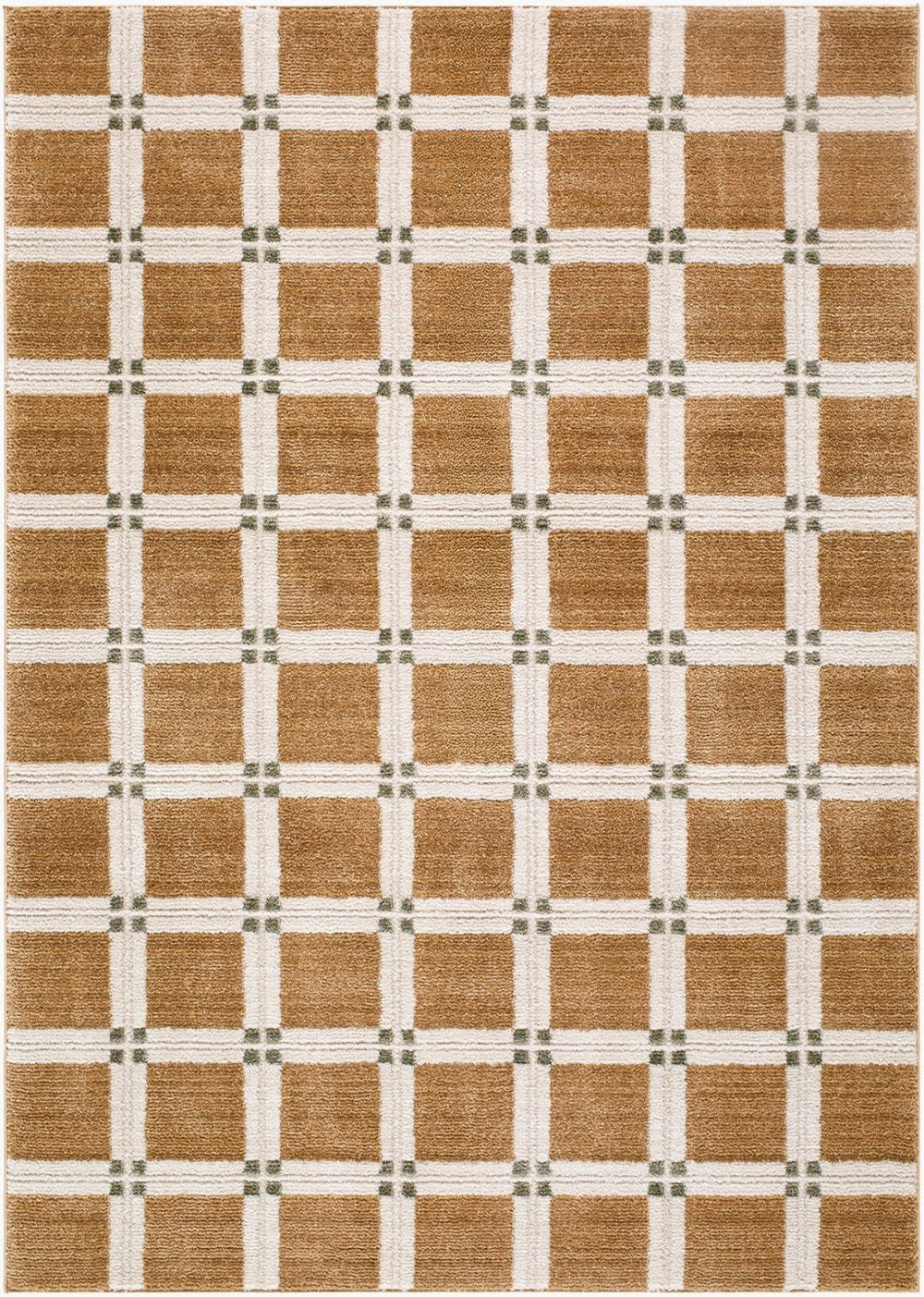Livabliss La Luna Art Deco Machine Woven Polypropylene Rug for Living Rooms and Hallways Light Brown, Wh 7'10" x 10'2" LUU2307-710102