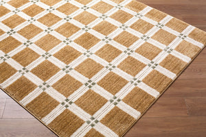 Livabliss La Luna Art Deco Machine Woven Polypropylene Rug for Living Rooms and Hallways Light Brown, Wh 7'10" x 10'2" LUU2307-710102
