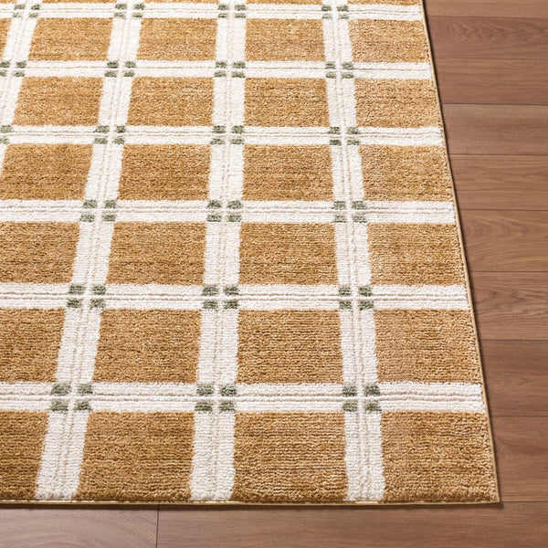 Livabliss La Luna Art Deco Machine Woven Polypropylene Rug for Living Rooms and Hallways Light Brown, Wh 7'10" x 10'2" LUU2307-710102