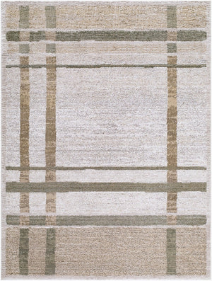 Livabliss La Luna Bohemian Global Polypropylene Rug Woven in Turkey for Living Rooms and Hallways White, Tan 5'3" x 7' LUU2314-575