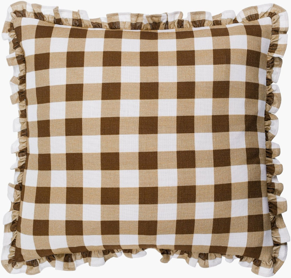 Livabliss Louisville Cotton Square Accent Pillow Cottage Style Sofa Throw Farmhouse Decor LUV005-1818