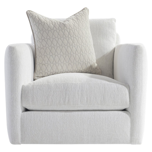 Bernhardt Bernhardt Rory Swivel Chair — Made-To-Order Plush Feather-Down Cushion, 360° Rotation, Tailored Finish P7852SA