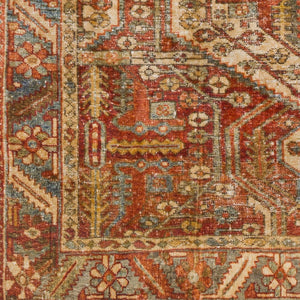 Livabliss Lavable Bohemian Global Machine Woven Polyester Rug for Entryways and High Traffic Areas Rust, Red 2'7" x 4' LVB2300-264