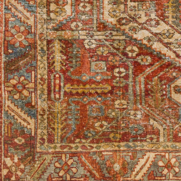 Livabliss Lavable Bohemian Global Machine Woven Polyester Rug for Entryways and High Traffic Areas Rust, Red 2'7" x 4' LVB2300-264