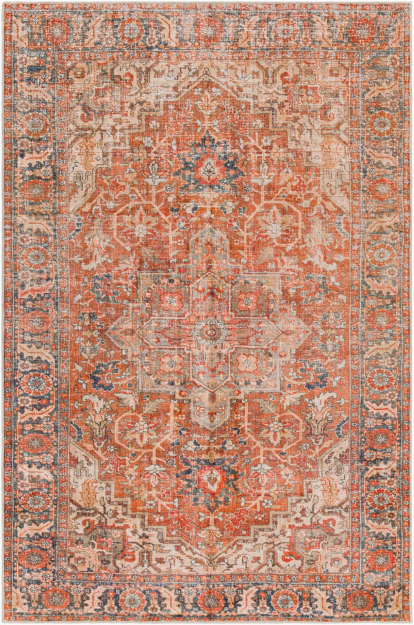 Livabliss Lavable Machine Woven Polyester Area Rug Low Pile Traditional Pattern Entryway Accent LVB2303-264