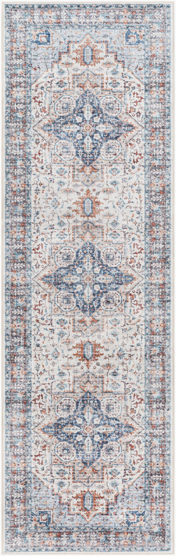 Livabliss Lavable Machine Woven Polyester Runner Rug Washable Traditional Hallway Accent LVB2305-268