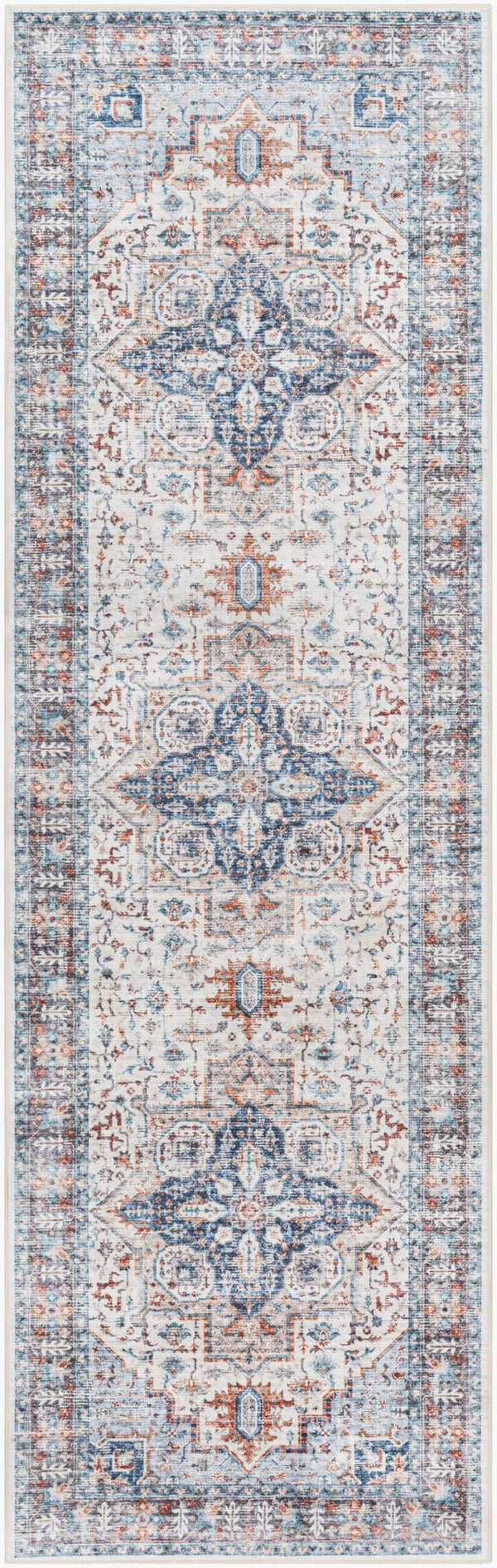 Livabliss Lavable Machine Woven Polyester Runner Rug Washable Traditional Hallway Accent LVB2305-268