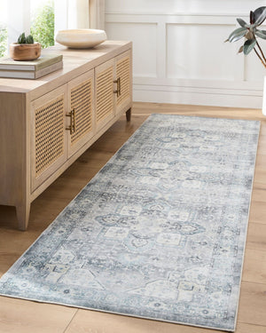 Livabliss Lavable Machine Woven Polyester Area Rug Low Pile Washable Living Room Floor LVB2318-7696