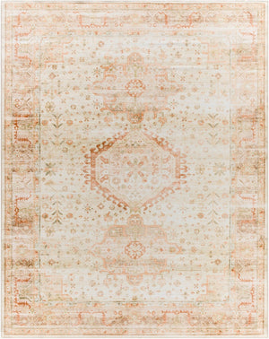 Livabliss Lavable Machine Woven Polyester Rug Low Pile Washable Design for High Traffic Areas Ivory, Sage 7'6" x 9'5" LVB2319-7696