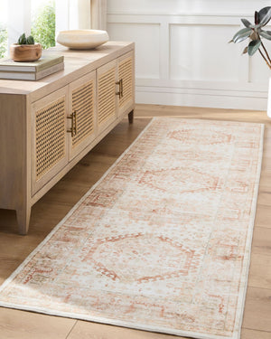 Livabliss Lavable Machine Woven Polyester Rug Low Pile Washable Design for High Traffic Areas Ivory, Sage 7'6" x 9'5" LVB2319-7696