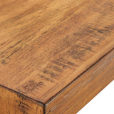 Homelegance By Top-Line Alastor Sofa Table with Shelf Oak MDF